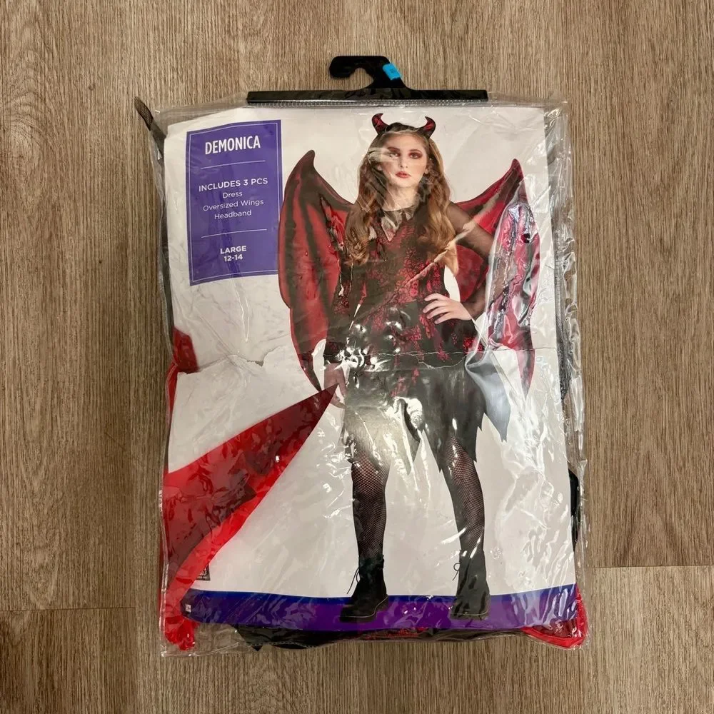 Demonica Halloween Costume Girls 12/14 H4